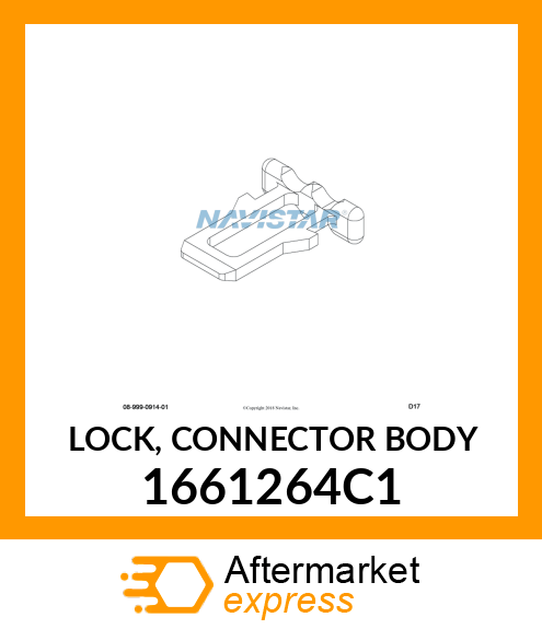 LOCK, CONNECTOR BODY 1661264C1