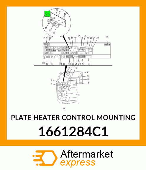 PLATE HEATER CONTROL MOUNTING 1661284C1