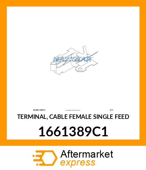 TERMINAL, CABLE FEMALE SINGLE FEED 1661389C1