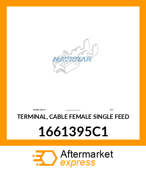 TERMINAL, CABLE FEMALE SINGLE FEED 1661395C1