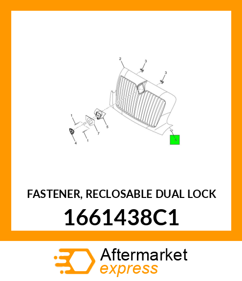 FASTENER, RECLOSABLE DUAL LOCK 1661438C1