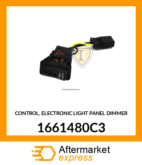 CONTROL, ELECTRONIC LIGHT PANEL DIMMER 1661480C3