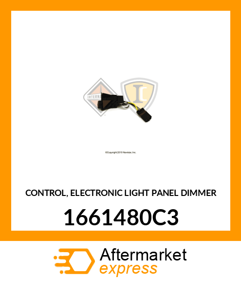 CONTROL, ELECTRONIC LIGHT PANEL DIMMER 1661480C3
