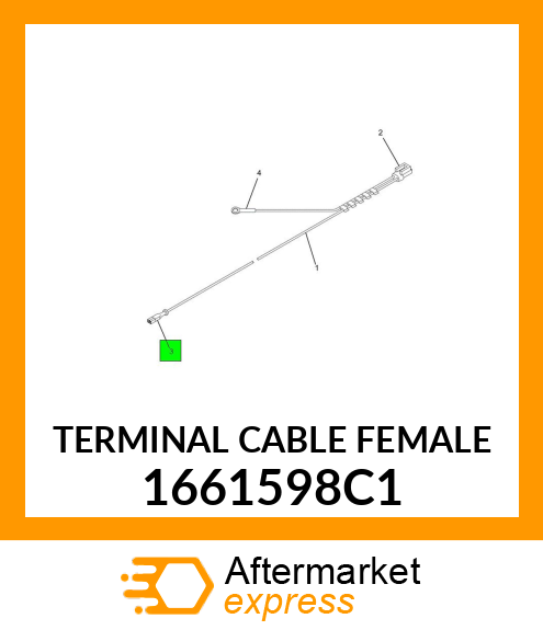 TERMINAL CABLE FEMALE 1661598C1