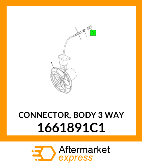 CONNECTOR, BODY 3 WAY 1661891C1