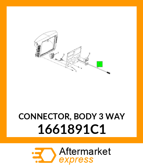 CONNECTOR, BODY 3 WAY 1661891C1