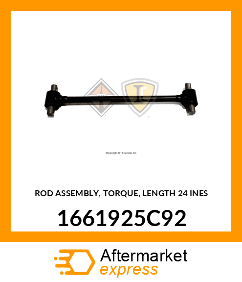 ROD ASSEMBLY, TORQUE, LENGTH 24 INES 1661925C92