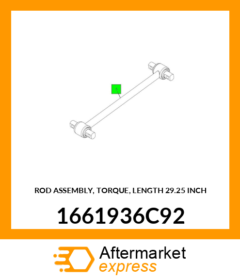 ROD ASSEMBLY, TORQUE, LENGTH 29.25 INCH 1661936C92