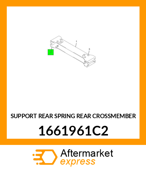 SUPPORT REAR SPRING REAR CROSSMEMBER 1661961C2