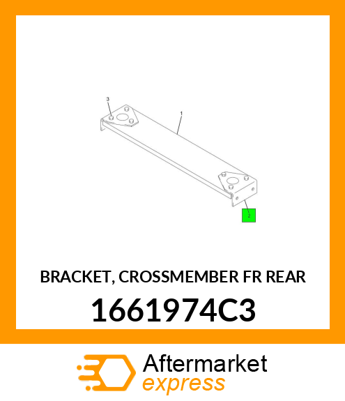 BRACKET, CROSSMEMBER FR REAR 1661974C3