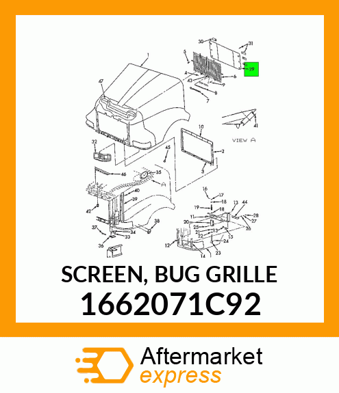 SCREEN, BUG GRILLE 1662071C92