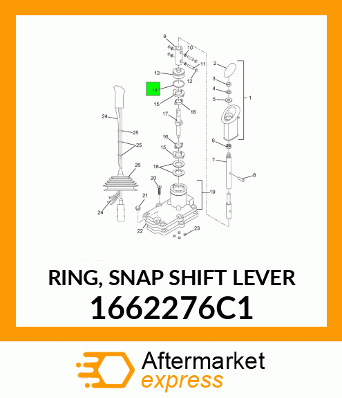 RING, SNAP SHIFT LEVER 1662276C1