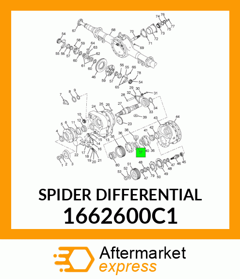 SPIDER DIFFERENTIAL 1662600C1