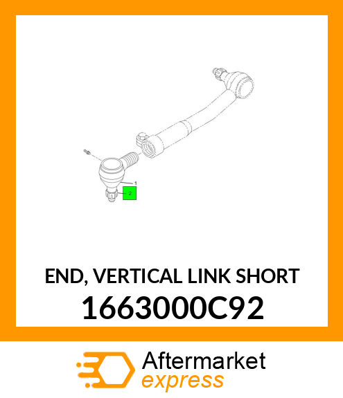 END, VERTICAL LINK SHORT 1663000C92