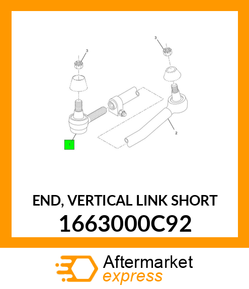 END, VERTICAL LINK SHORT 1663000C92