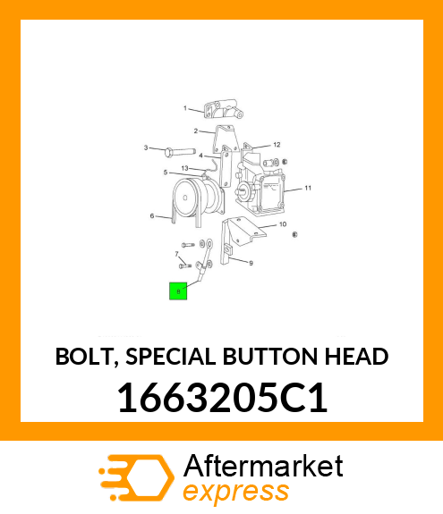 BOLT, SPECIAL BUTTON HEAD 1663205C1