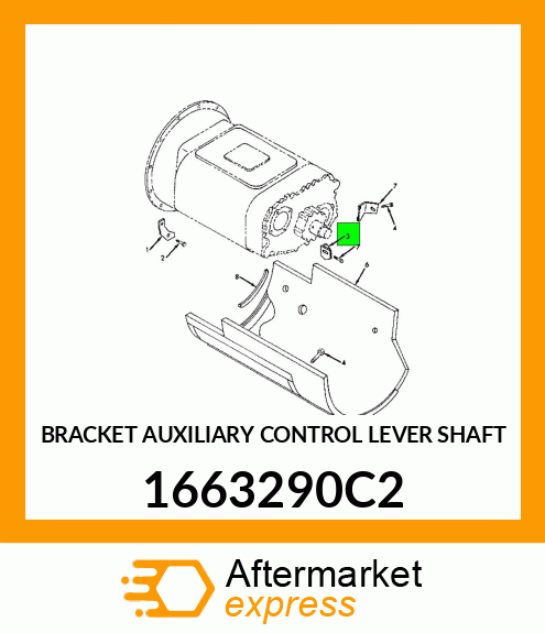 BRACKET AUXILIARY CONTROL LEVER SHAFT 1663290C2