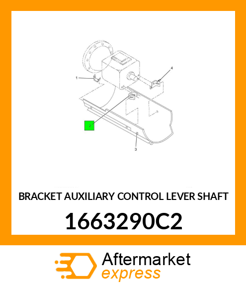 BRACKET AUXILIARY CONTROL LEVER SHAFT 1663290C2