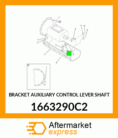 BRACKET AUXILIARY CONTROL LEVER SHAFT 1663290C2