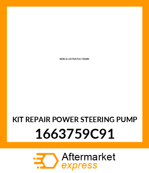 KIT REPAIR POWER STEERING PUMP 1663759C91