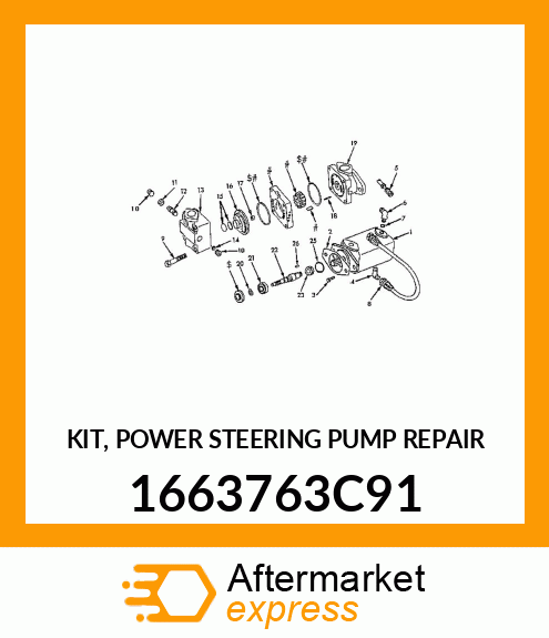 KIT, POWER STEERING PUMP REPAIR 1663763C91