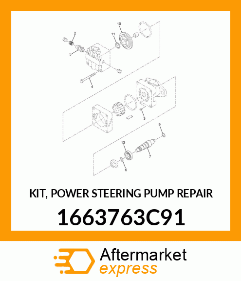 KIT, POWER STEERING PUMP REPAIR 1663763C91