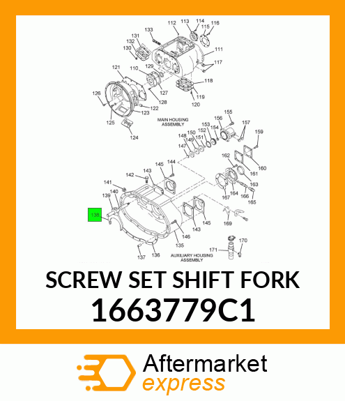 SCREW SET SHIFT FORK 1663779C1