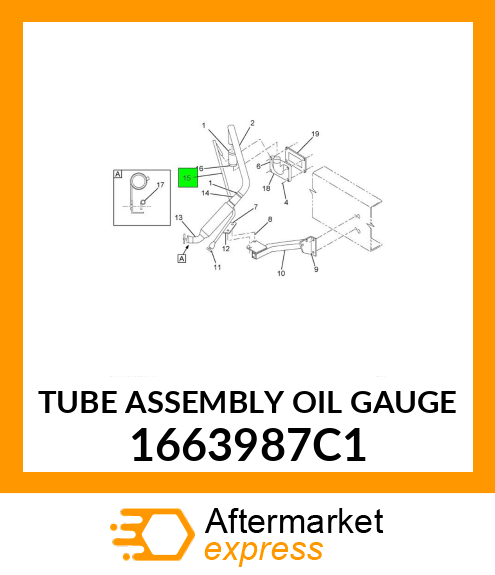 TUBE ASSEMBLY OIL GAUGE 1663987C1