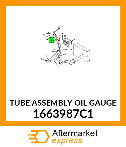 TUBE ASSEMBLY OIL GAUGE 1663987C1