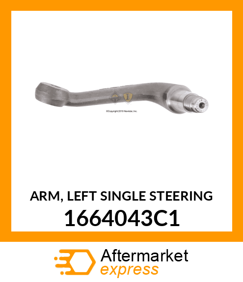 ARM, LEFT SINGLE STEERING 1664043C1