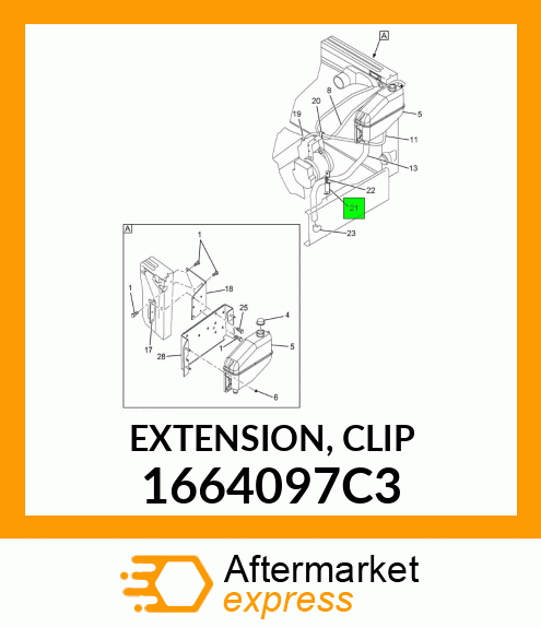 EXTENSION, CLIP 1664097C3