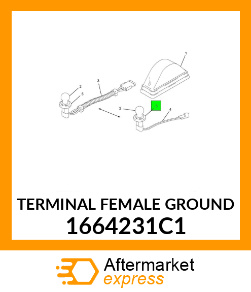 TERMINAL FEMALE GROUND 1664231C1