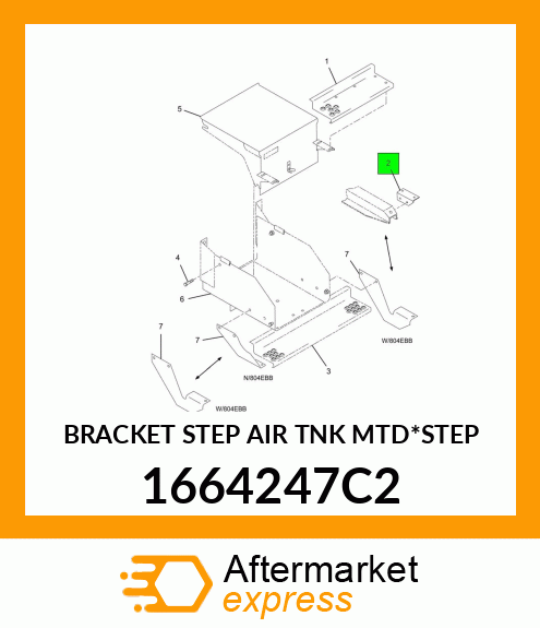 BRACKET STEP AIR TNK MTD*STEP 1664247C2