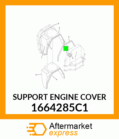 SUPPORT ENGINE COVER 1664285C1