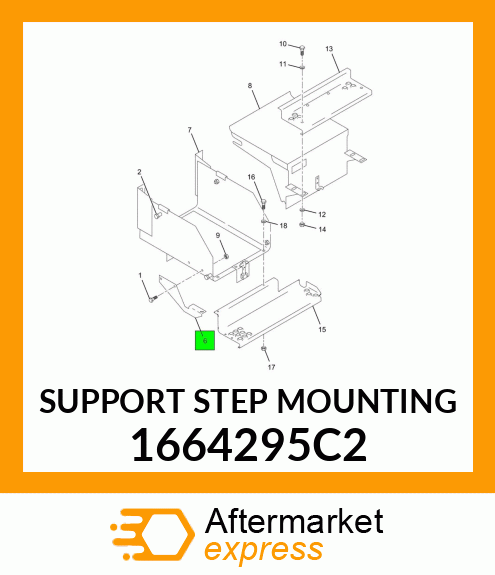 SUPPORT STEP MOUNTING 1664295C2