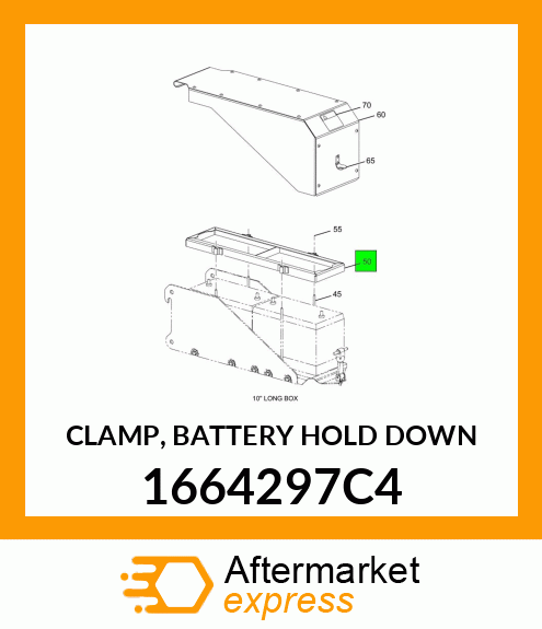 CLAMP, BATTERY HOLD DOWN 1664297C4