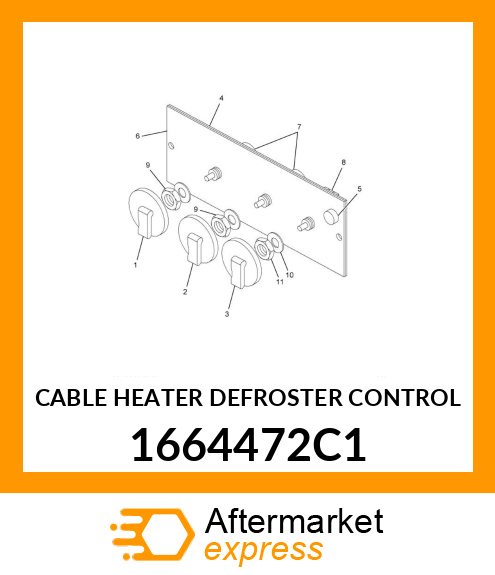 CABLE HEATER DEFROSTER CONTROL 1664472C1