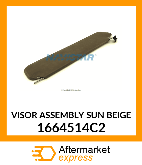 VISOR ASSEMBLY SUN BEIGE 1664514C2