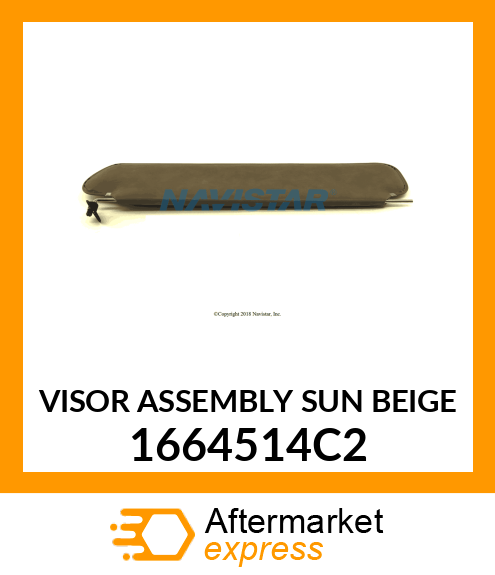 VISOR ASSEMBLY SUN BEIGE 1664514C2