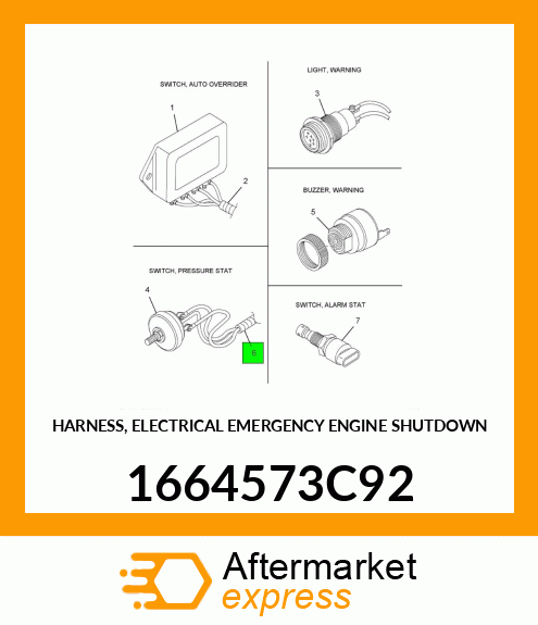 HARNESS, ELECTRICAL EMERGENCY ENGINE SHUTDOWN 1664573C92