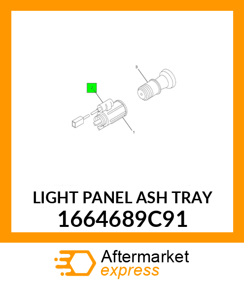 LIGHT PANEL ASH TRAY 1664689C91