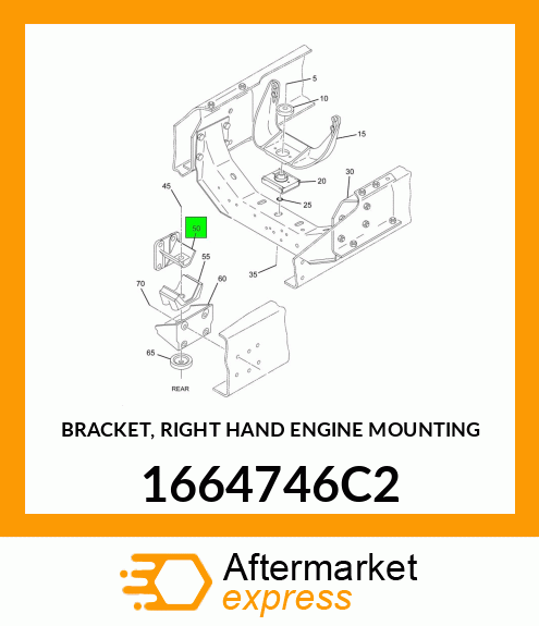 BRACKET, RIGHT HAND ENGINE MOUNTING 1664746C2
