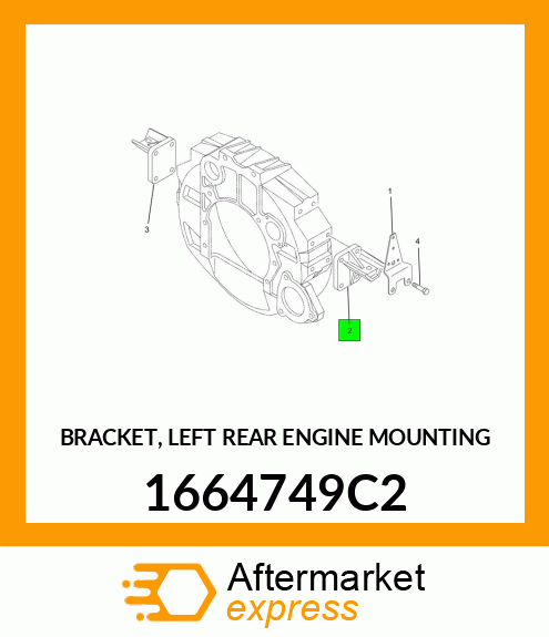 BRACKET, LEFT REAR ENGINE MOUNTING 1664749C2