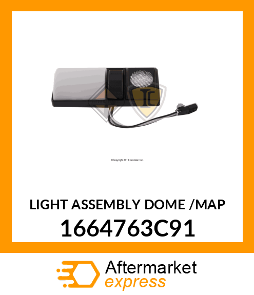 LIGHT ASSEMBLY DOME /MAP 1664763C91