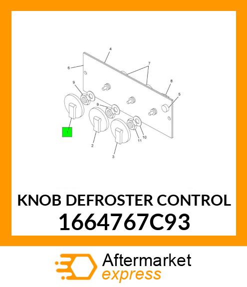 KNOB DEFROSTER CONTROL 1664767C93