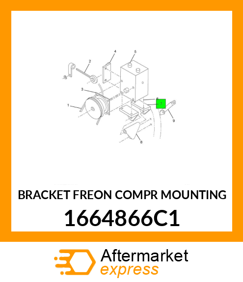 BRACKET FREON COMPR MOUNTING 1664866C1