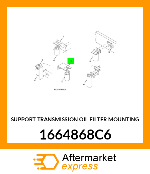 SUPPORT TRANSMISSION OIL FILTER MOUNTING 1664868C6