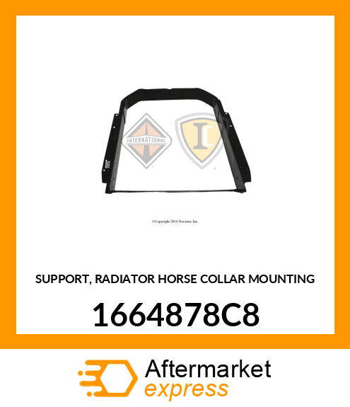 SUPPORT, RADIATOR HORSE COLLAR MOUNTING 1664878C8