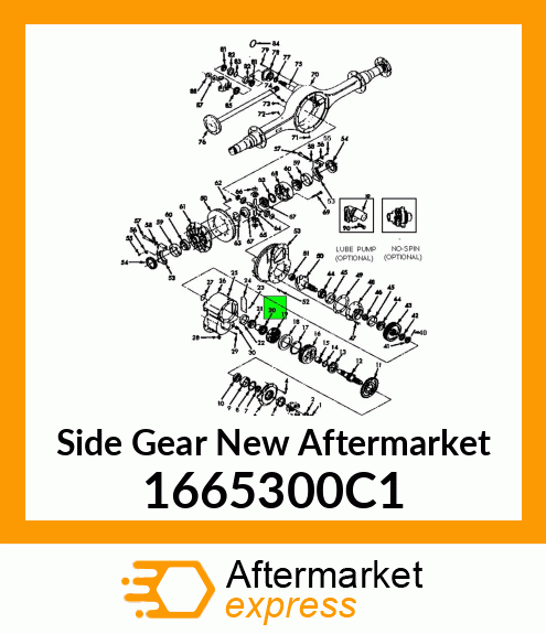 Side Gear New Aftermarket 1665300C1