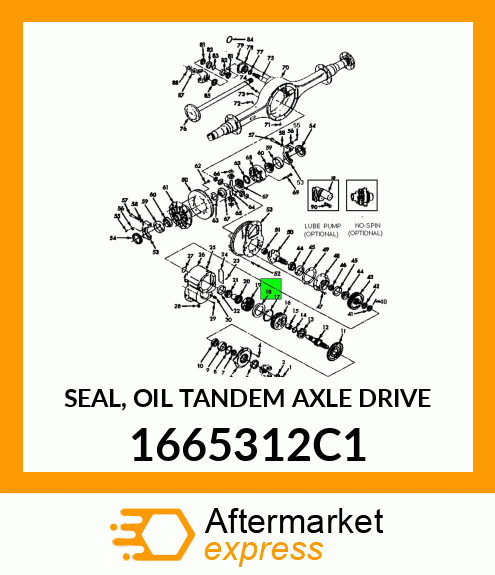 SEAL, OIL TANDEM AXLE DRIVE 1665312C1